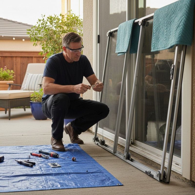 Patio Door Track Repair in Alpharetta, GA